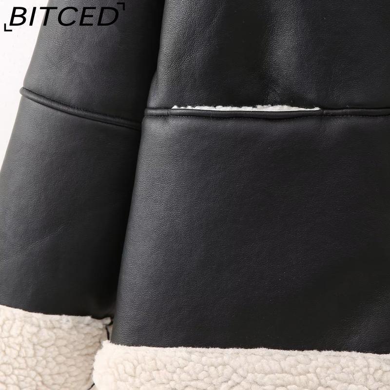BITCED Women's Autumn/Winter Plus Size Fashion Shearling Coat Loose-Fit Shearling Coat