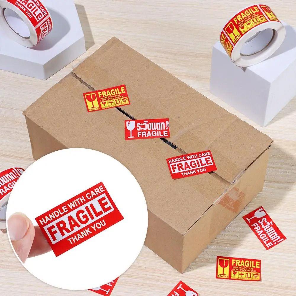 250Pcs/Roll Care for Goods Fragile Warning Label Stickers Fragile Roll Sticker Express Label