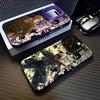 Anime E-Erwin Smith Phone Case For iPhone 16 15 14 13 12 11 Pro Max Black Purple Matte Laser Metallic Aurora Funda