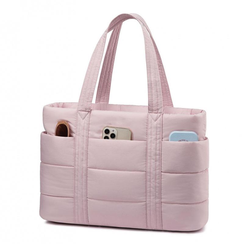 Ladies' large-capacity handbag women travel bag female lightweight and fluffy tote bag