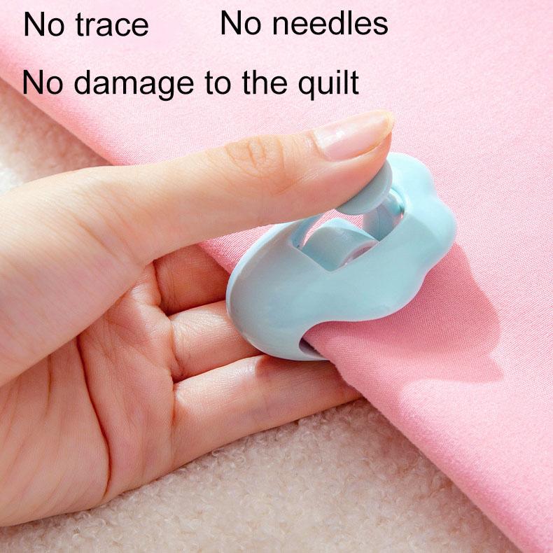 6PCS Cloud Shape Blanket Sheet Clips Grippers Fasteners No Needle Safety Household Bed Sheet Fixator