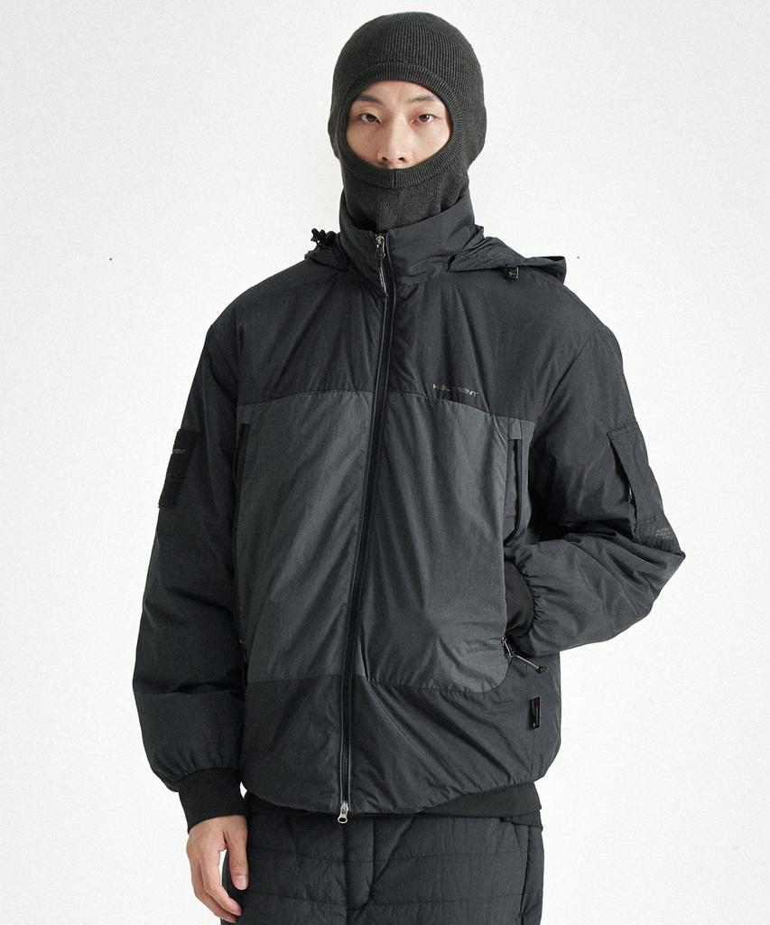 Helement Protection Hooded Padded Jacket (Black)
