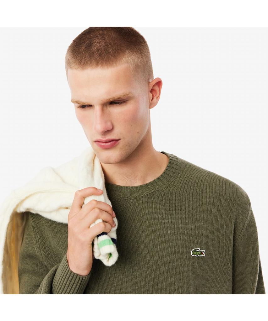 LACOSTE Men'S Wool Crew Neck Sweater Ah2916-55N E9F