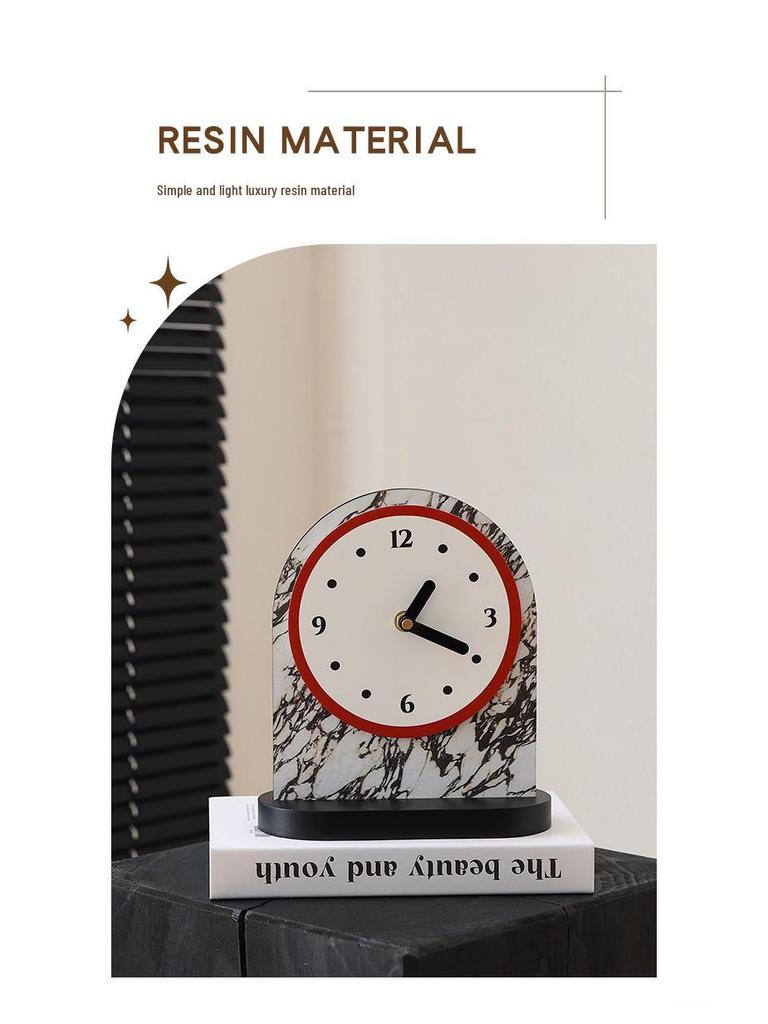 Elegant Digital Desktop Alarm Clock with Display and Tabletop Ornament