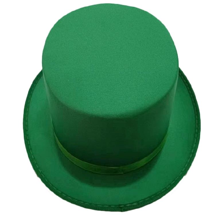 Elegant British Style Trilby Hat Flat Top Felts Hat for Magicians Gentleman