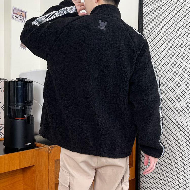 Puma Jachetă Sport Retro cu Fermoar Color Block Jachetă Unisex Negru 625196-01