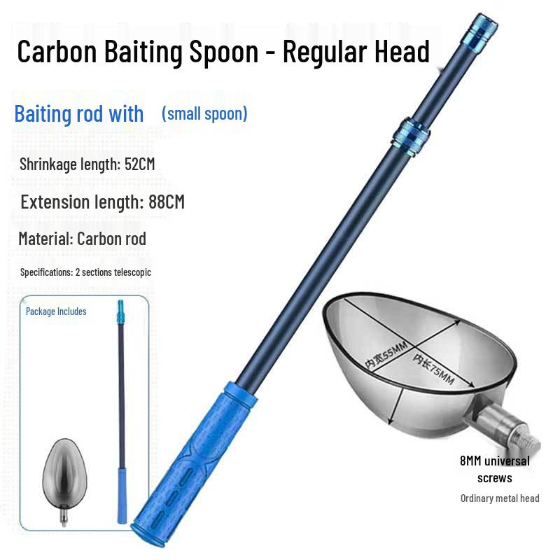 Long-Distance Casting Bait Spoon: Compact Feeder for Precise Wild & Rock Fishing