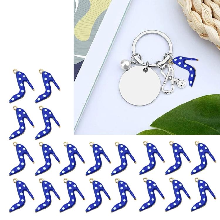 High Heel Shoe Jewelry Charm Stainless Steel Crafting Supplies For Handmade Accessories Key Rings And Bag Ornaments