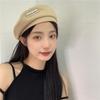 Stylish Woolen Beret Hat For Women Trendy Autumn Winter Artist Cap With English Letter Details