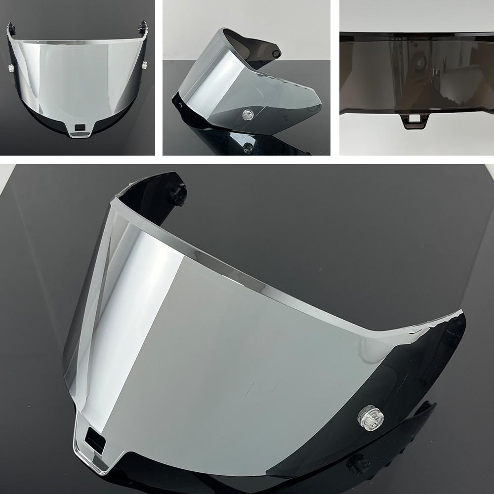 R10 Helmet Visor for Alpinestars Supertech R10 Motorcycle Helmet Visor Goggles Plating Silver Red Replacement Lens