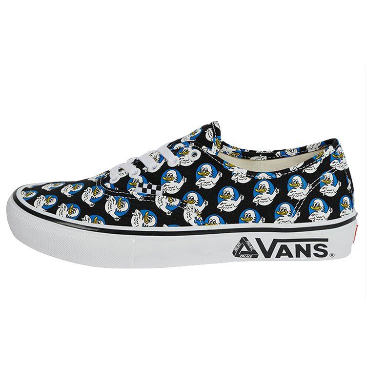 Черные кроссовки унисекс Vans Skate Authentic Palace Jeremy the Duck White Royal VN0A4BWN6VI 43