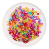 100pcs Colorful Acrylic Alphabet and Heart Beads for Children's Early Education and Crafting