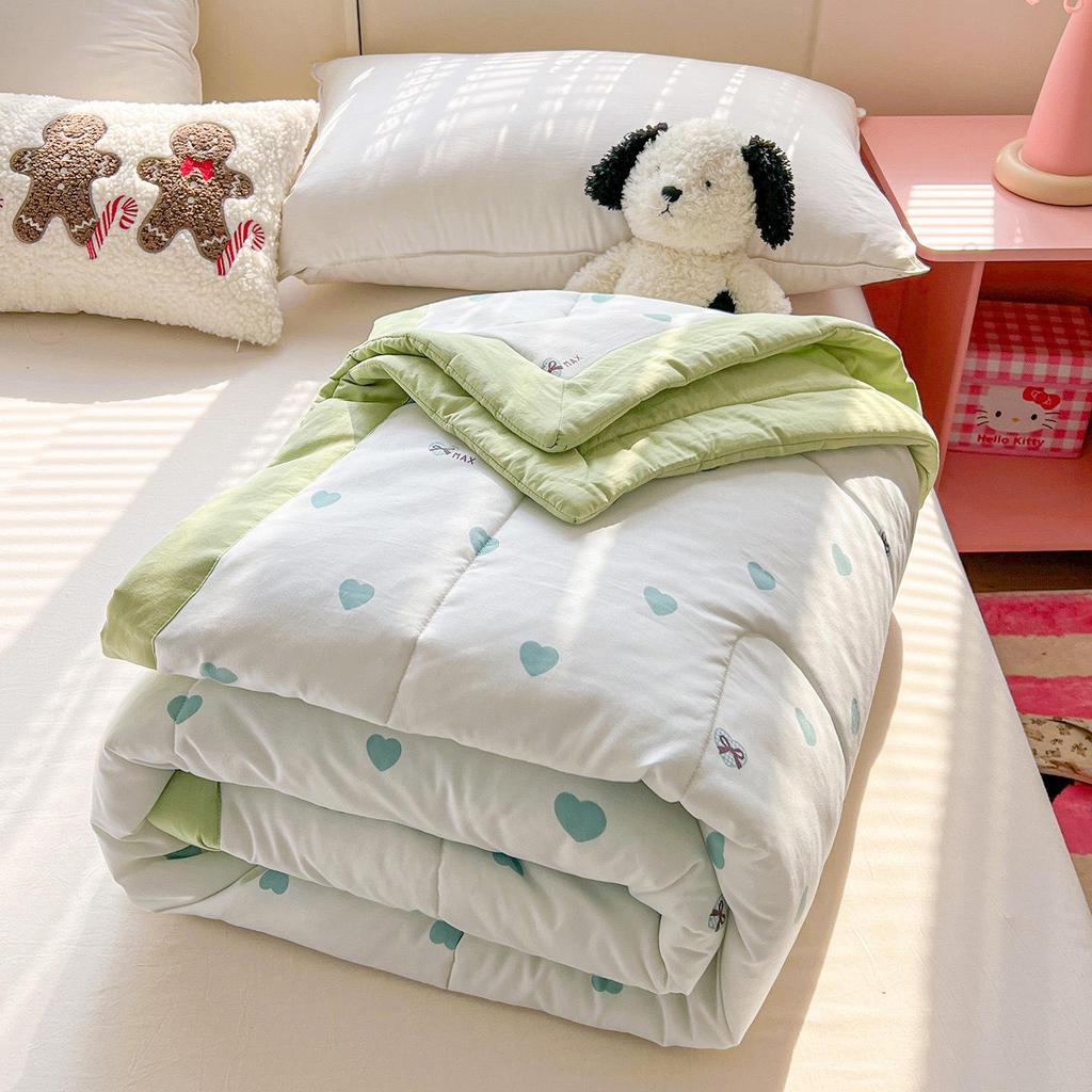 2026 Soft Washed Cotton Summer Quilt - Lightweight, Washable Air Conditioning Blanket