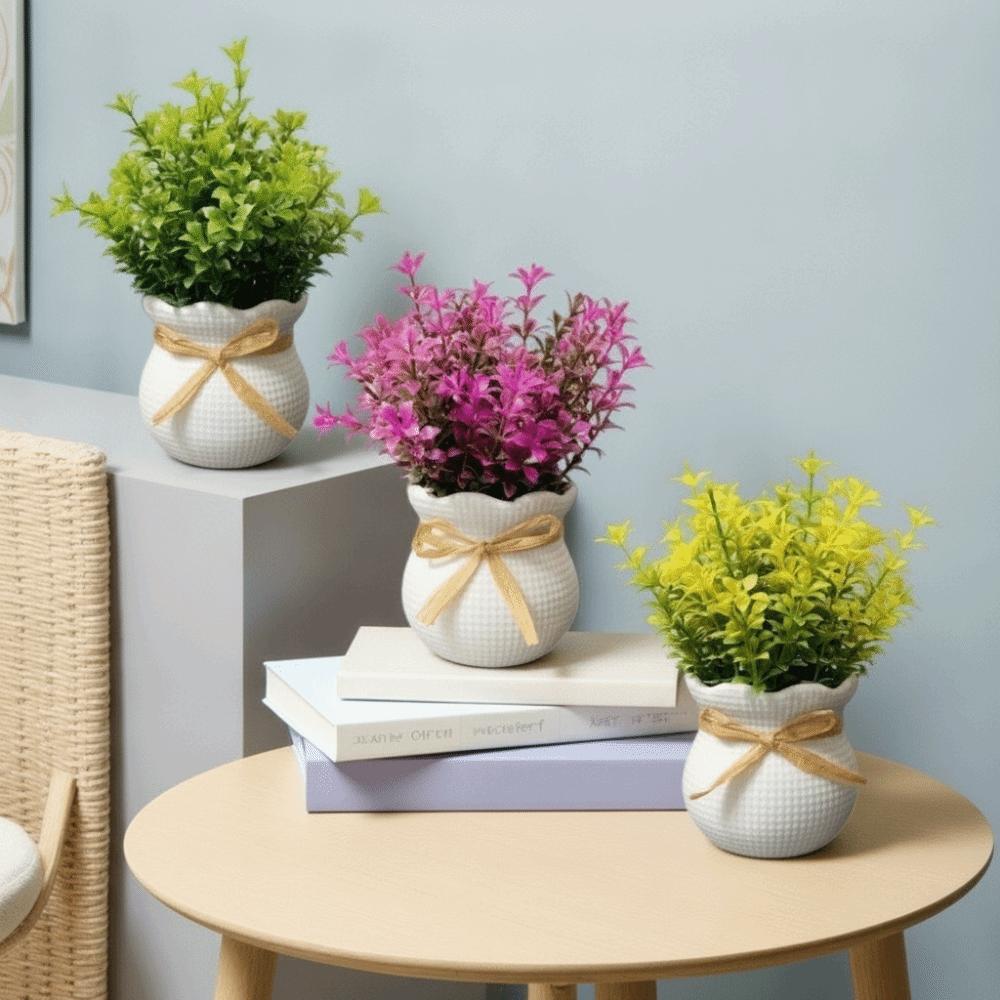 Bonsai Artificial Plants Ornaments Fake Potted Flowers Cute Decorative Potted Plants Office