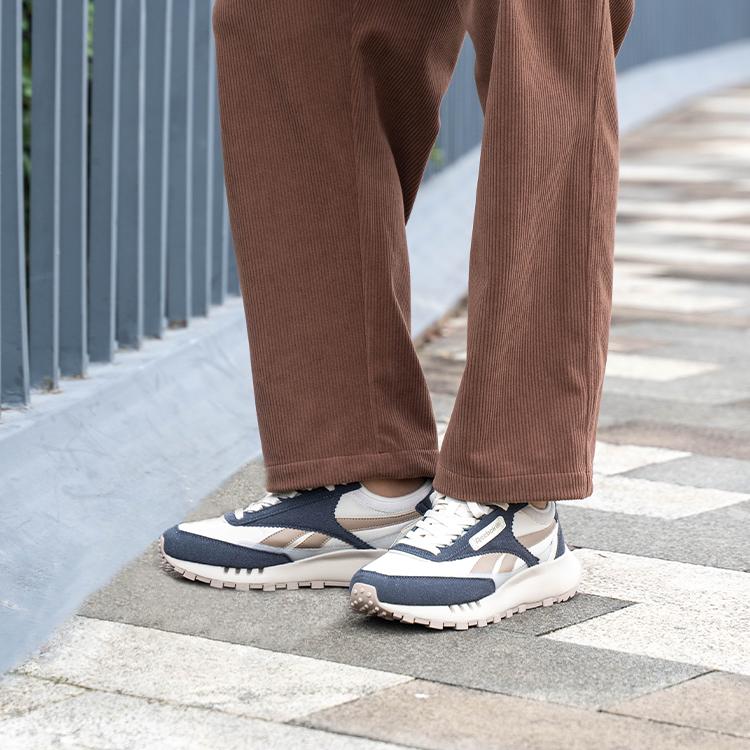 Reebok Cl Legacy W+ Bequeme Vielseitige Sportliche Dicke Sohle Freizeitschuhe Low Top Laufschuhe Unisex Sneaker Khaki 24FRC903U1GG7