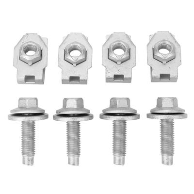 8PCS Skid Plate Filter Spring Nuts Bolts Set 4034A Clamp Type Metal Strong Structure for Expedition