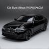 Scale 1:24 325li M3 Model Car Toy Doors Opened Pull Back Miniature Models Sound Light Front Wheel Steer Cars Desktop Decoration