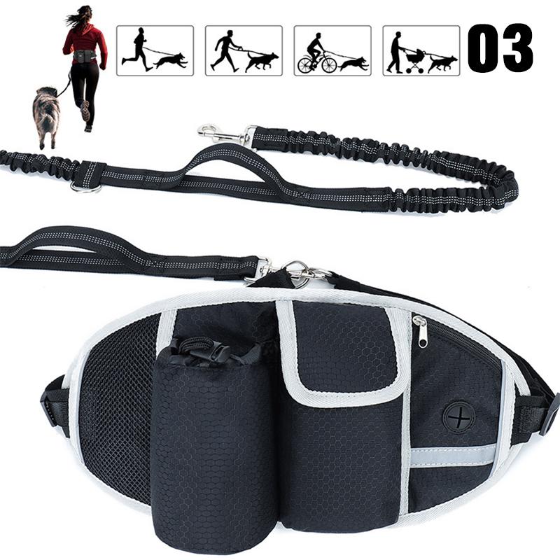 

Retractable Dog Walking Waist Bag Adjustable Reflective Running Leash Puppy Training Pouch Outdoor Hands Free Dog Traction Rope