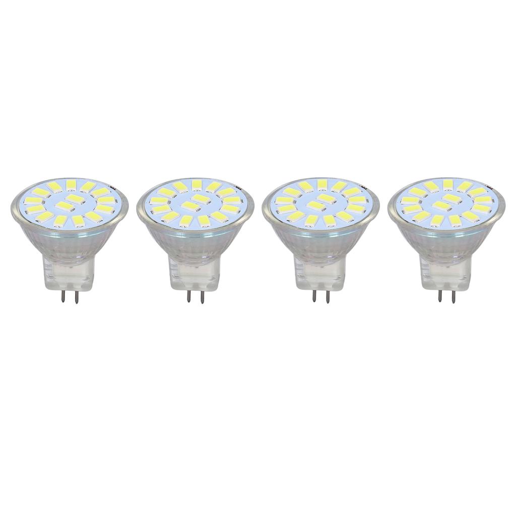 4PCS 15LED MR11 Light Bulb 5W 500LM Double Pin Base Landscape Spot Light Bulb for Living RoomCold White
