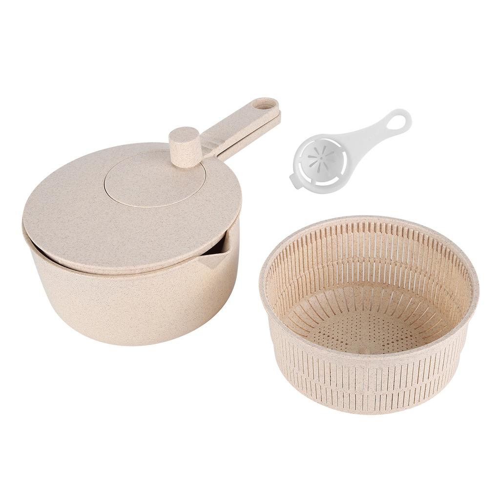 Salad Spinner Fruit Vegetable Dryer Strainer Sifter Manual Vegetables Rice Washing Tool for Kitchen