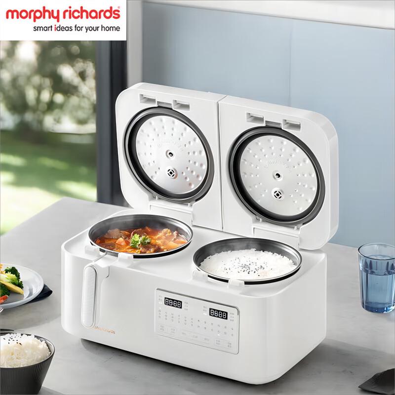 Morphyrichards 4L Dual Pot Multi-Functional Rice & Soup Cooker CN plug (adapter included)