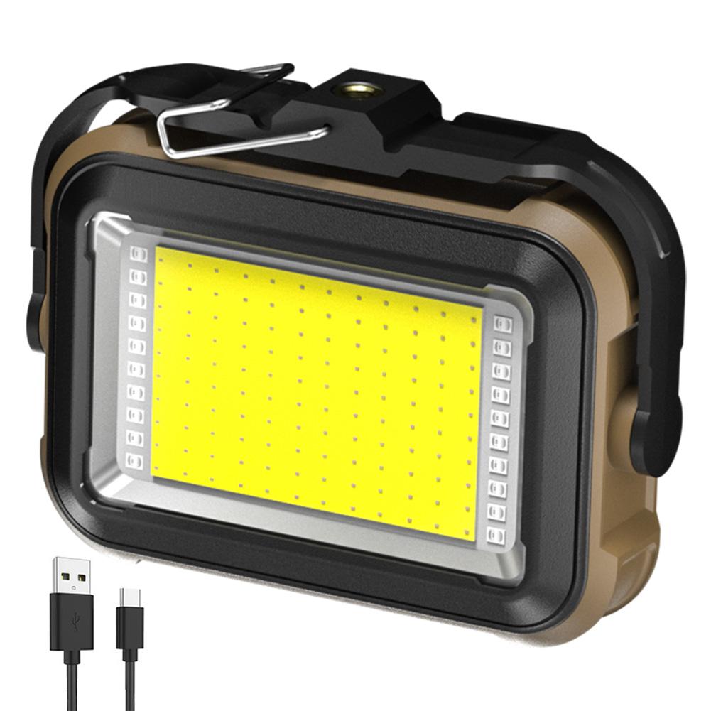 Solar Work Light Outdoor Flood Light IPX4 Waterproof Emergency Worklight Mobile Power Bank for Construction Site Garage Workshop