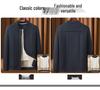 2025 Thickened Fleece-Lined Wool Cotton Jacket, Dad Style, for Middle-Aged & Elderly Men, Warm Plus-Size Coat