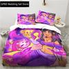 3D Cartoon Game Cute Aphmau with Wings Bedding Set Single Twin Double Queen King Cal King Size Bed Linen Set