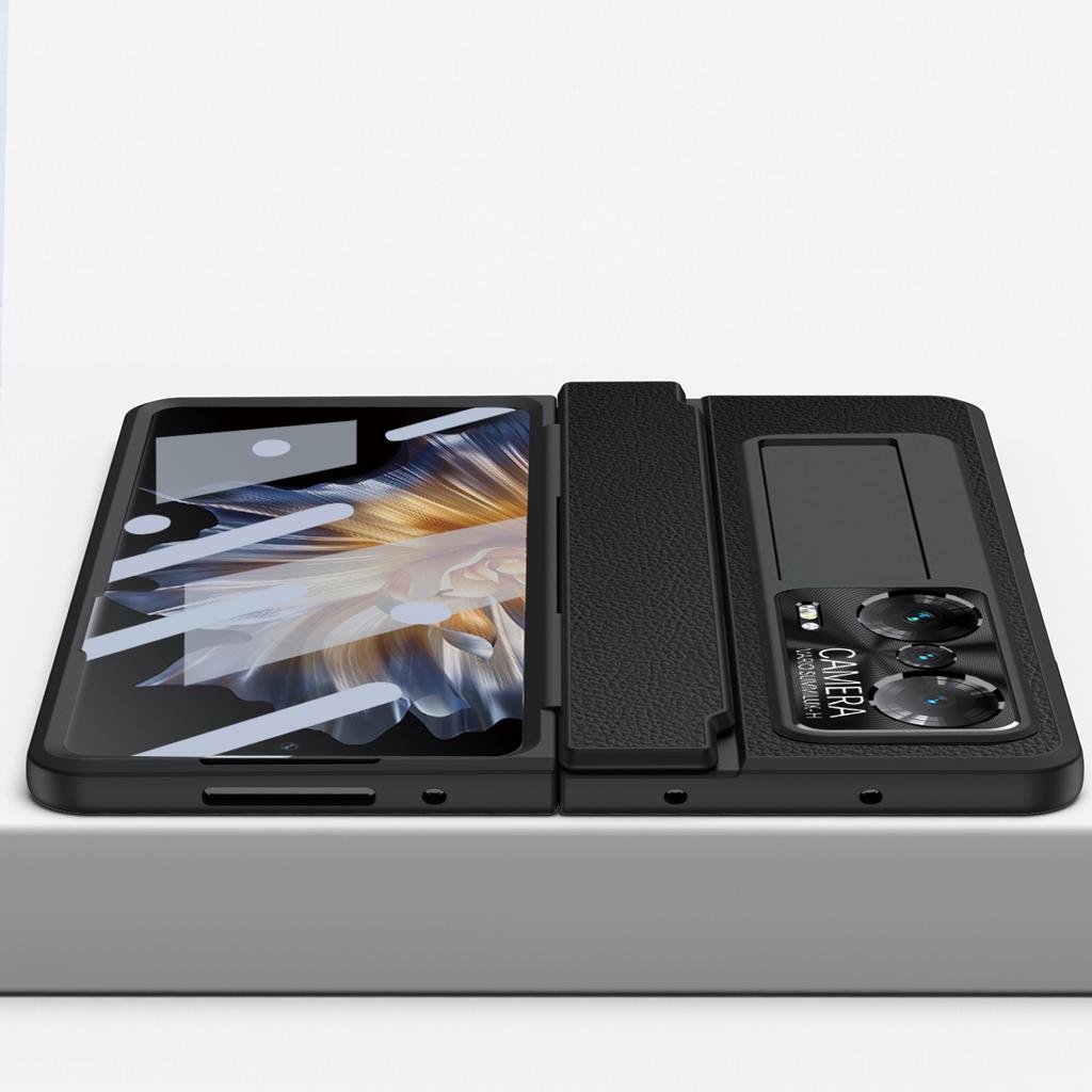 Drop-proof Phone Case For Honor Magic Vs Ultimate 5G/Magic Vs 5G,Hinge Protection PC Back Cover with Tempered Glass Screen Film