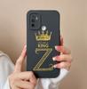 For OPPO F19 Pro+ F19S F9 F11 F15 F17 F5 F7 Case Cover Luxury Fashion Phone Bags Protective Matte Liquid Soft Silicone Crown Letters For OPPO Bumper