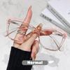 Oversize Cat Eye Reading Glasses Women and Men's Fashion Transparent Frame Anti Blue Light Presbyopia  eyeglasses diopter to-4.0