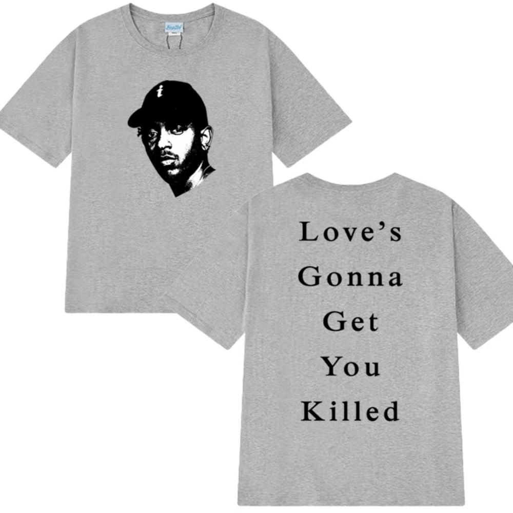 

Kendrick Lamar Rap Album Double Sided Printed Short Sleeve Tshirt Unisex Vintage Oversized T Shirts Men Women Cotton Streetwear 3XL