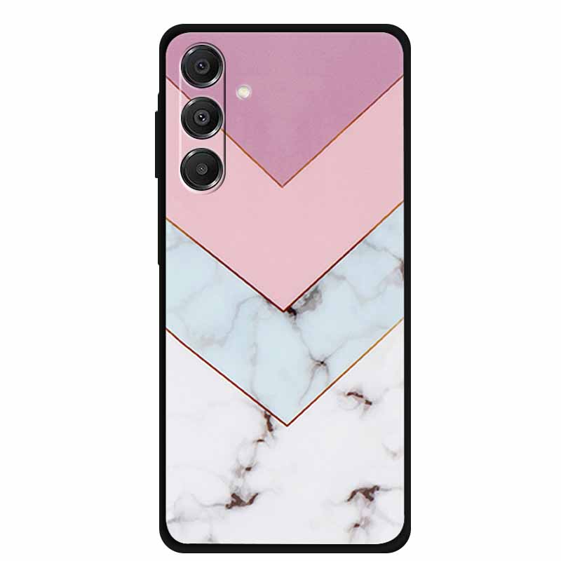 For Samsung Galaxy A14 A15 A16 5G Case Marble Soft TPU Phone Back Cover For Samsung A14 A15 4G Shockproof Silicone Painted Coque