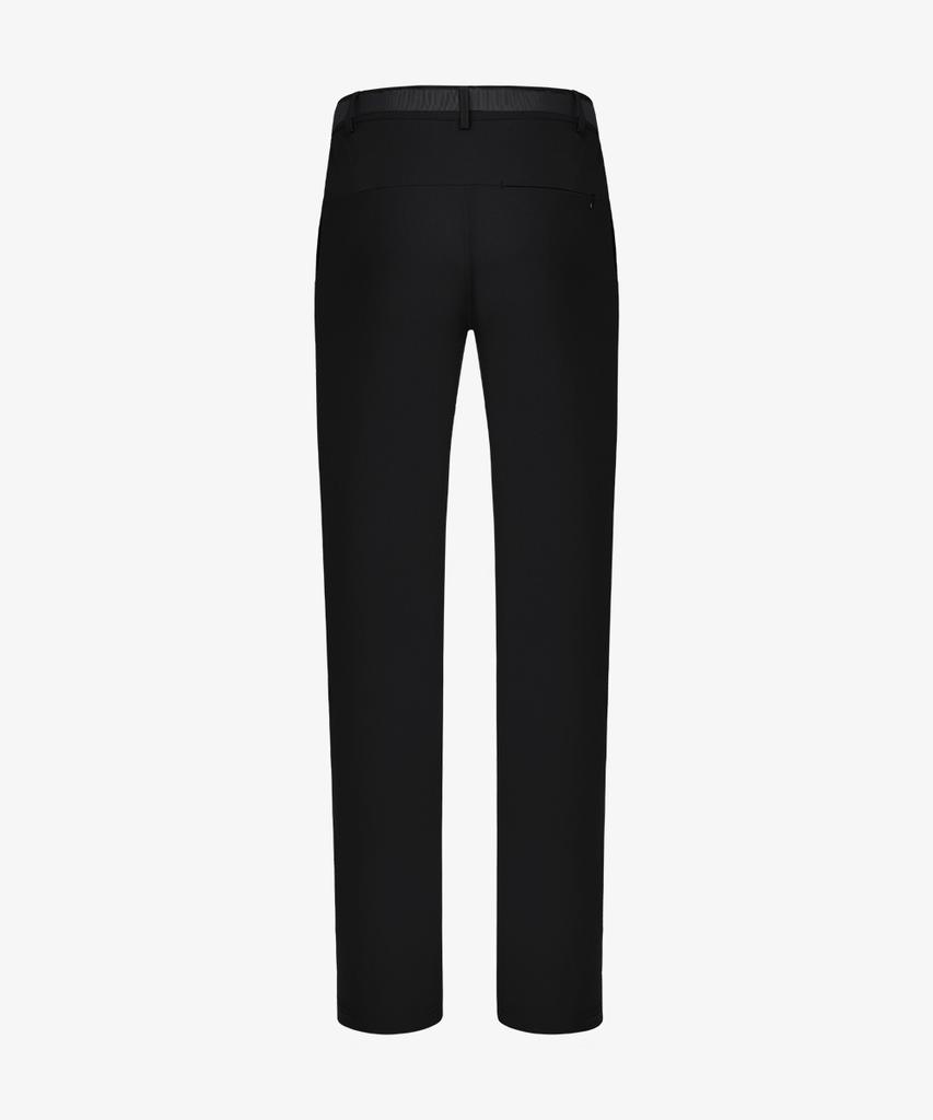 Baellob Plain Good Belt Pants Black