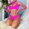 Sexy Women Lingerie Dress Fishnet Hollow Bodycon Dresses Mujer Pornos Costumes Beach Cover Swimwear See Through Exotic Dresses