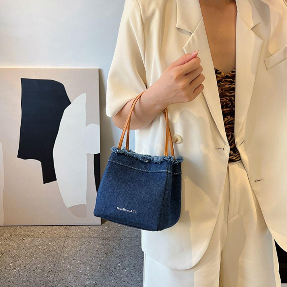 

Женские ручные сумки Джинсовая сумка Большая вместительная сумка Модная женская сумка