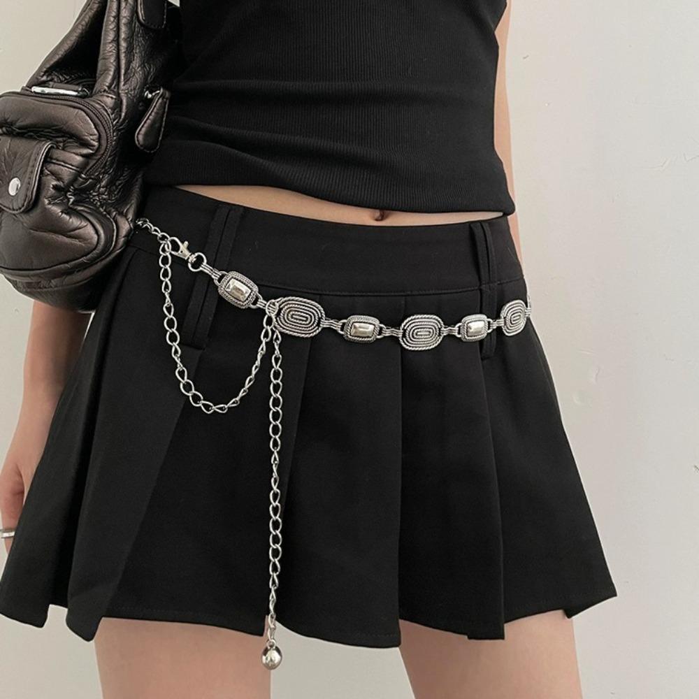 Metallketten-Gürtel Gold Silber Kleidergürtel Kette Neu Taillenkette Frauen