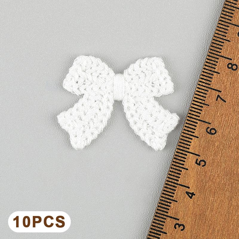 

10Pcs 3.6Cm Embroidered Bow Tie Scrapbooking Diy Sewing On Patches Home Decoration Accessories Ornament Supplies A1