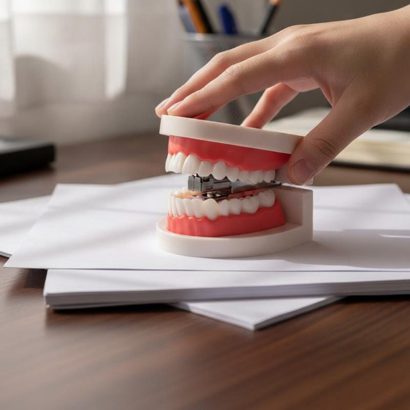 Creative Tooth Stapler Prank False Teeth Stapler Student Stationery Abstract Prank Tools Simple Personalized Gadgets