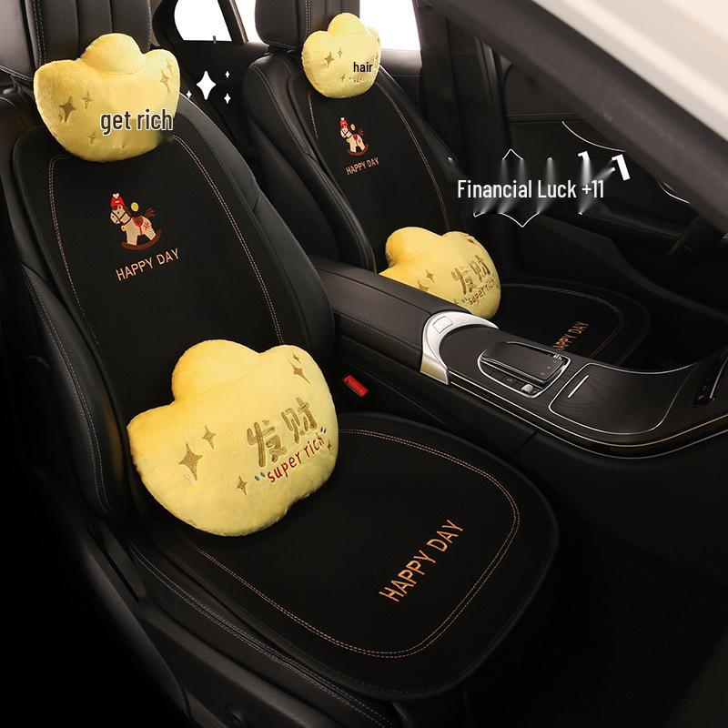 Universal Cute Horse Car Seat Cushion for Honda Models: Accord, Binzhi, Haoying, Civic, Xingge