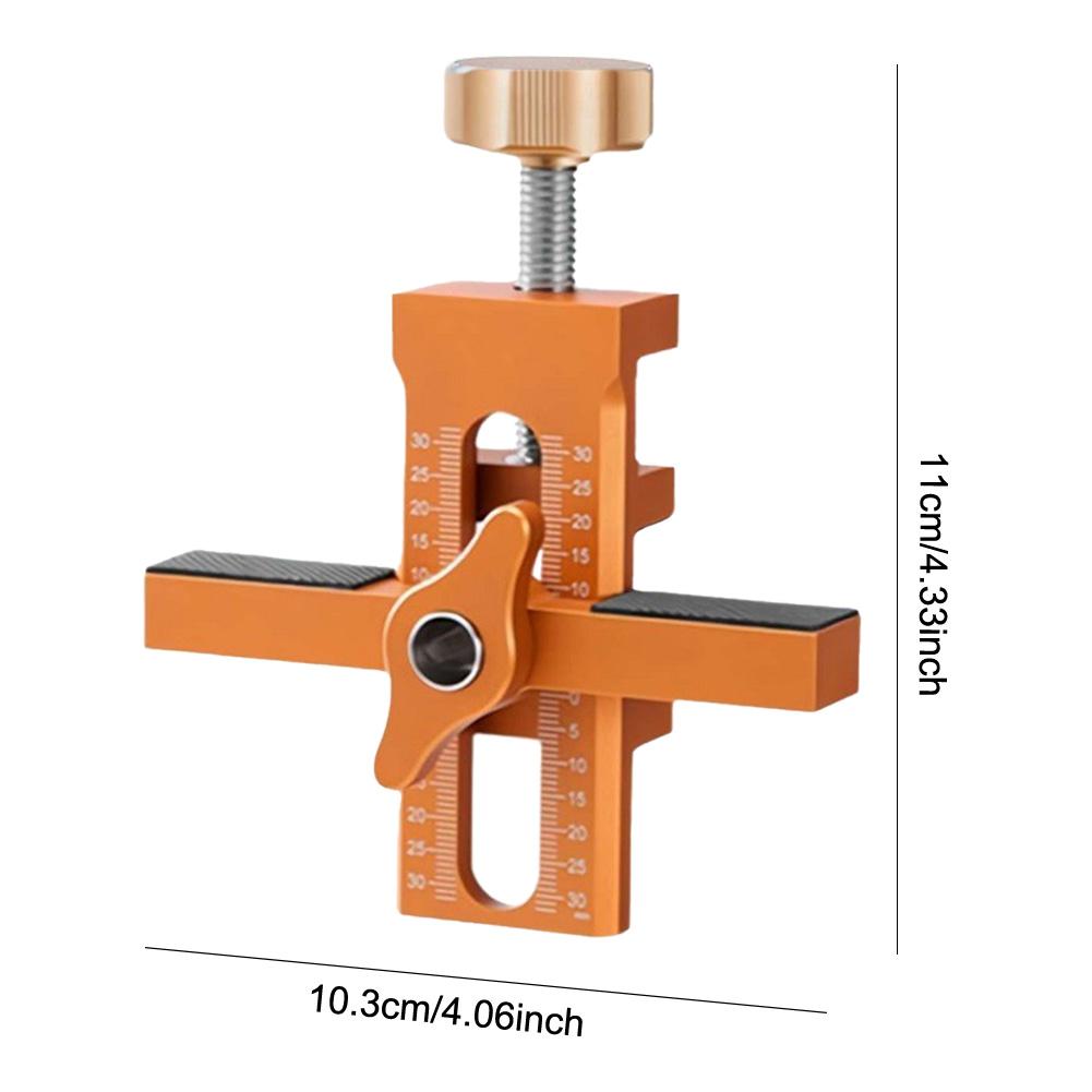 Cabinet Door Quick Leveling Device 2 in 1 Positioning Installation Jig Door Panel Mounting Rebounding Device Drilling Locator