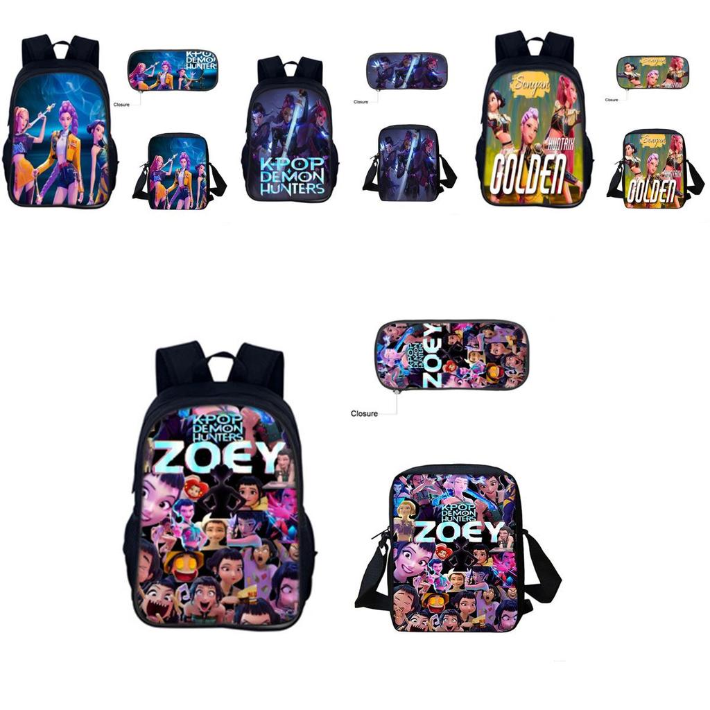 Set Zaino Kpop Hunterxhunter Con Poliestere Traspirante Per L'Uso Scolastico