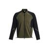 Stand Collar Zip Long Sleeve Jacket Men Jacket Green 1377170-390