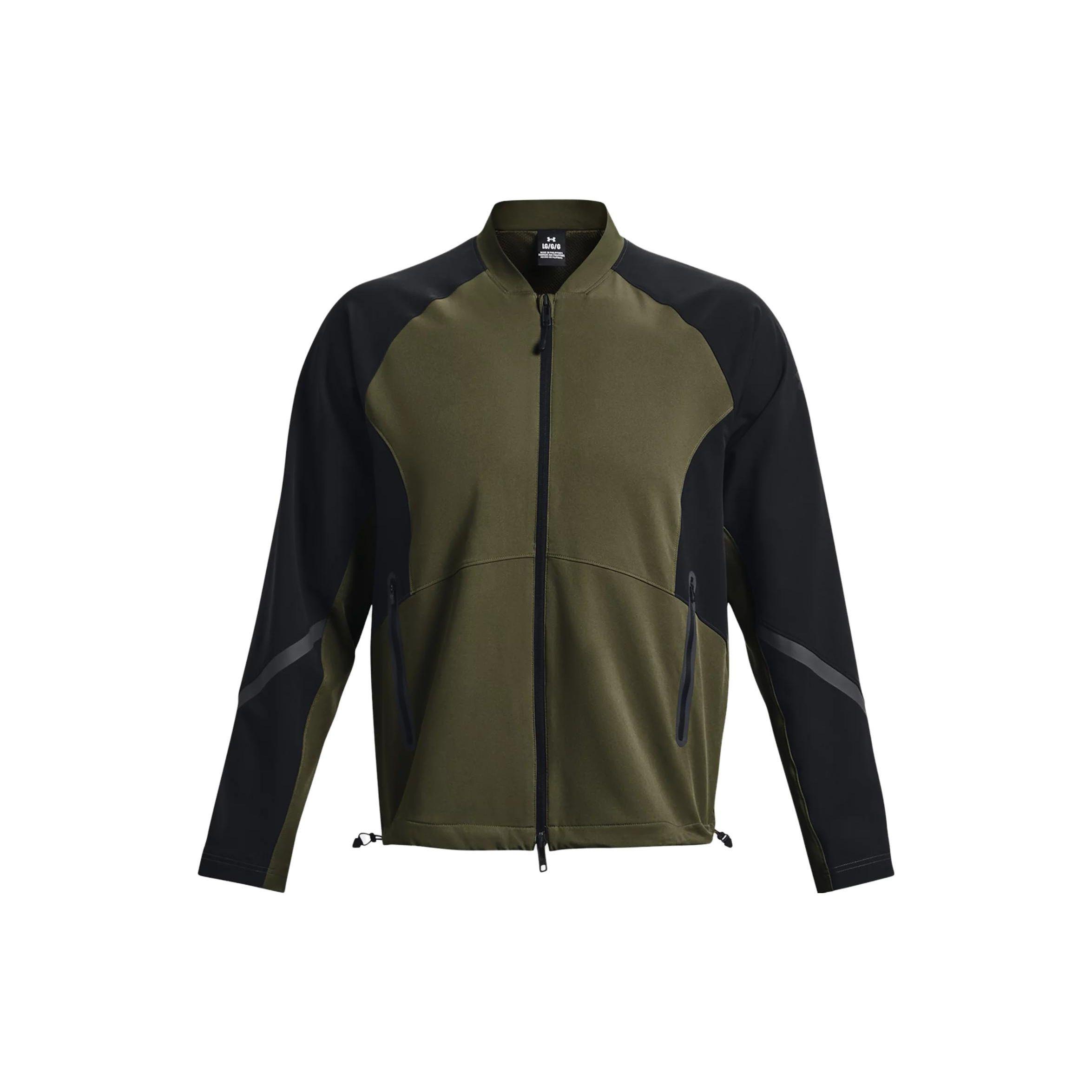 

Under Armour Stand Collar Zip Long Sleeve Jacket Men Green 1377170-390 M
