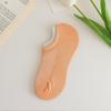 Women's No-Slip Invisible Boat Socks - Cotton, Solid Colors, Sweat-Absorbent, Japanese Style, Spring/Summer.