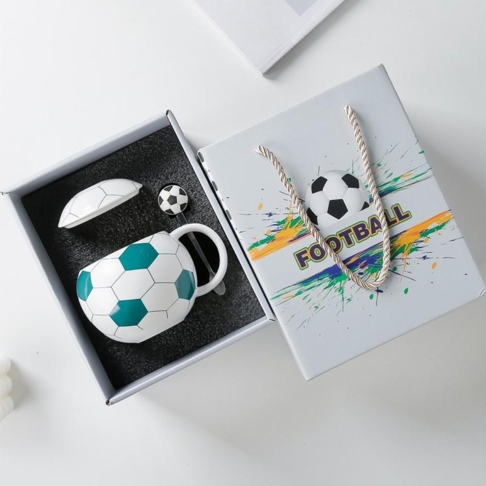 Tasse à Thé Football Créative Thème Sportif Mug en Céramique Ustensiles de Boisson Coupe du Monde de Football Boisson Quotidienne