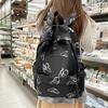 Niche Design Butterfly Backpack Female Versatile College Student Class Bag Leisure Travel Backpack Computer Bag