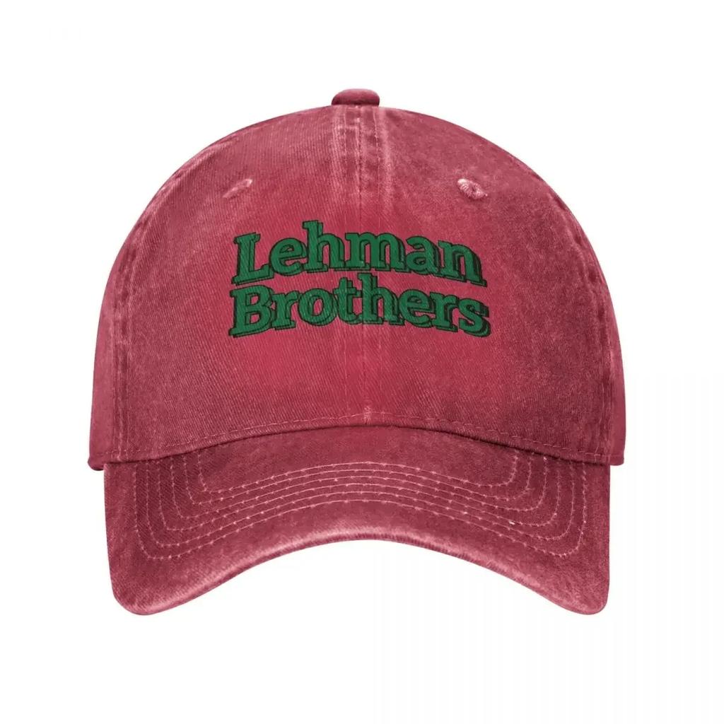 Classic Lehman Brothers Wall Street Baseball Cap Unisex Style Distressed Washed Snapback Cap Outdoor Running Golf Caps Hat