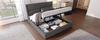 Upholstered Bed 160x200cm with Adjustable Headrests, Hydraulic Frame, Storage, Linen Material, Metal Slatted Frame, Grey (With Mattress)