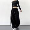 Rosa Jogginghose für Mädchen, Herbstmode für Damen, Neue Koreanische High-Waist Kleidung, Lockere Studenten-Weitbeinige Hosen